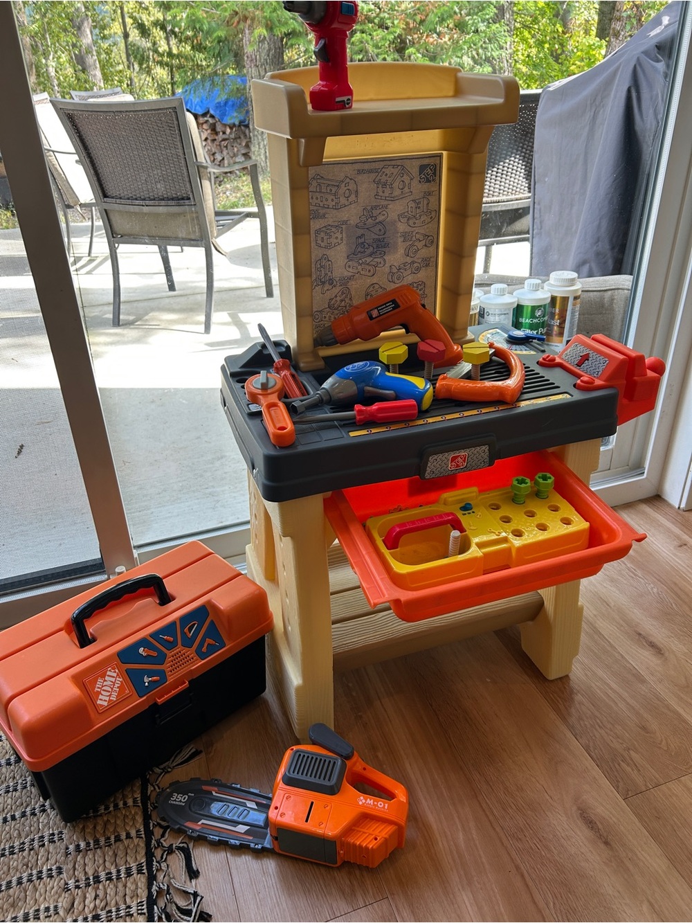 Step 2 Kids Tool Workbench Playset - Orange/Beige
